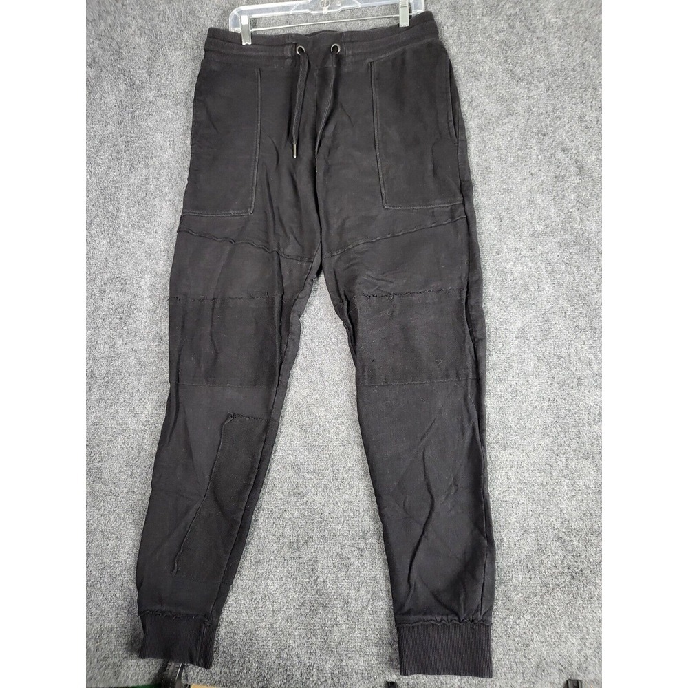 CSG Jogger Sweatpants Men Sz L Black Workout Drawstring Casual School Streetwear